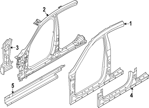 Hinge Pillar for 2025 Genesis G90 #0