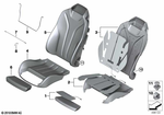 52107308007 - Seats: Foam Pad for Thigh Bolster for BMW Image