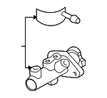 8602362 - Body: Master Cylinder for Volvo: S40, V40 Image