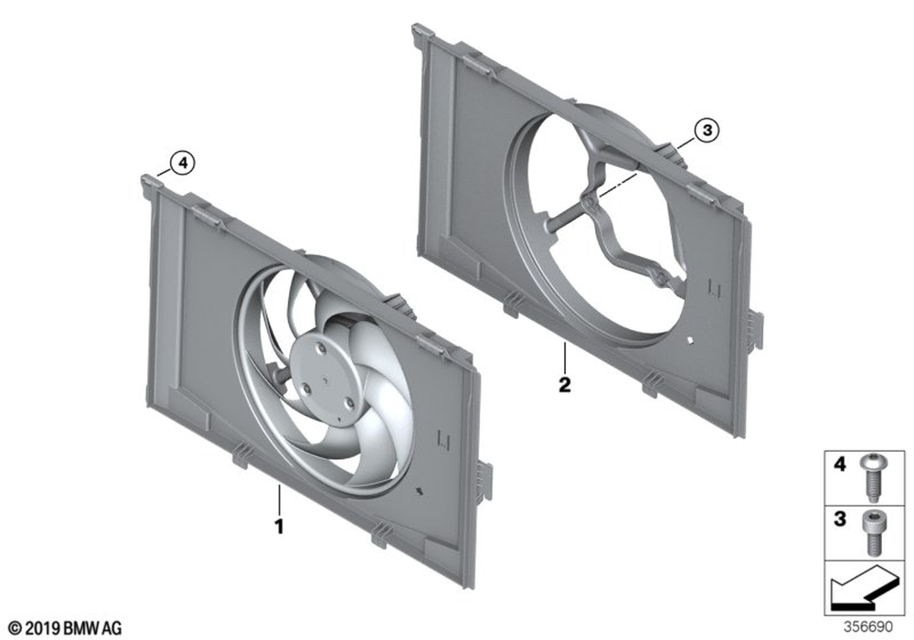 17428642144 - BMW Fan Housing With Fan Performance Auto Parts