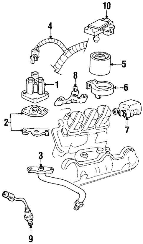 EGR System for 1998 Chevrolet Lumina #0