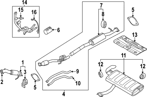 Exhaust Components for 2025 Kia Sportage #0