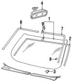 8611034201 - : Windshield for Hyundai: Sonata Image