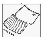 8457057L00 - : Back Glass for Suzuki Image