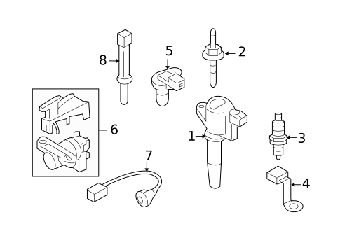 Ignition System for 2008 Mazda Tribute #0