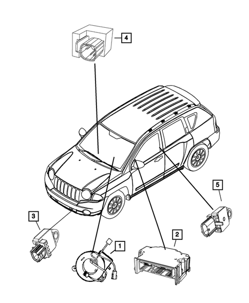 Air  Bags for 2008 Jeep Patriot #0