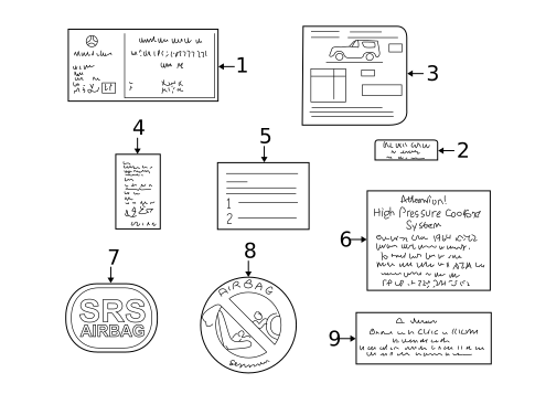 Labels for 2004 Mercedes-Benz G500 #0