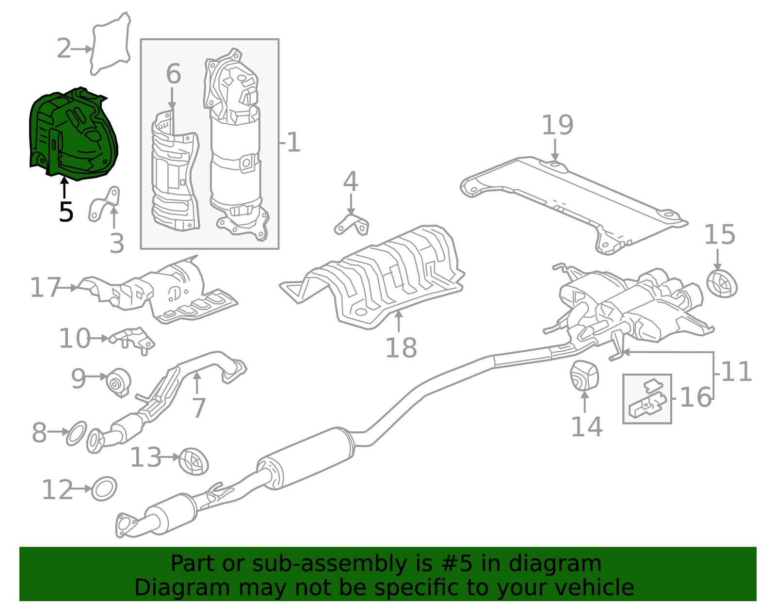 18120-RPY-G00 - 2017-2025 Honda Civic - Cover Turbocharger | Genuine ...