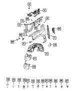 7EA31TZZAA - : Fender Panel, Left for Mopar Image