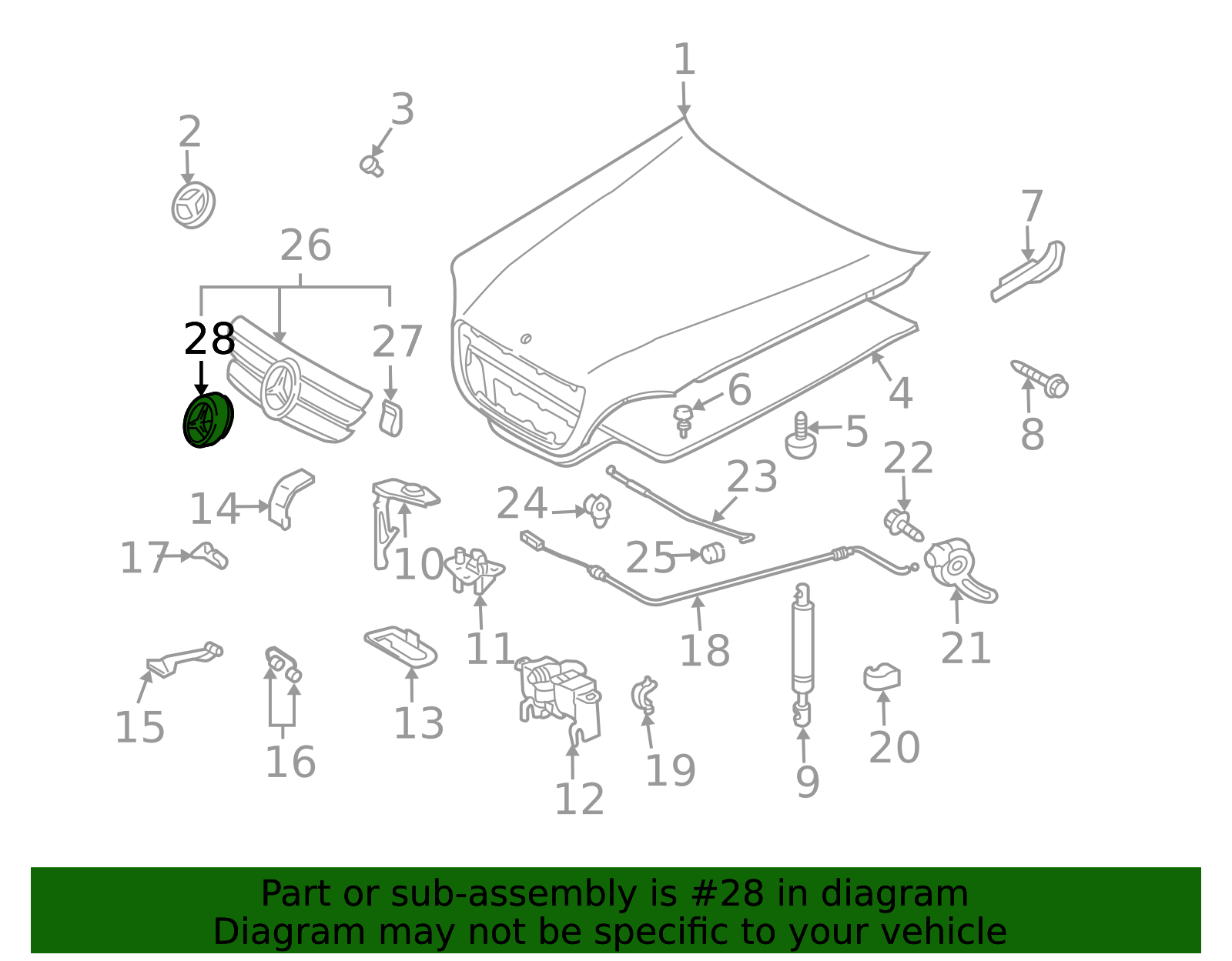 163-888-00-86-64 - Mercedes Star Mercedes-Benz Premier Parts