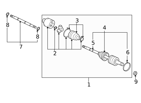 Drive Axles for 2006 Mitsubishi Lancer #0