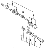 723034070 - : Bearing Seal for Subaru: Justy Image