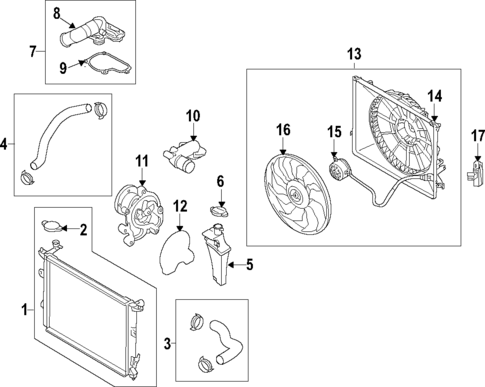 Cooling System for 2015 Hyundai Genesis #0