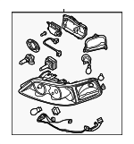 4W1Z13008B - Electrical: Headlamp Assembly for Lincoln: Town Car Image
