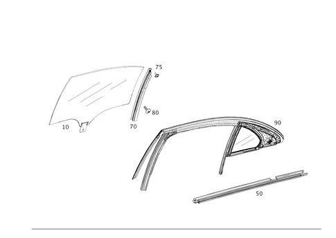 Rear Door Windows for 2019 Mercedes-Benz S63 AMG #0