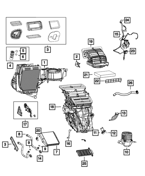 Air Conditioner and Heater Units for 2018 Fiat 500L #0