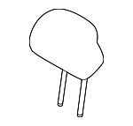 89700TD000MLK - Body: Headrest, Outer for Hyundai Image