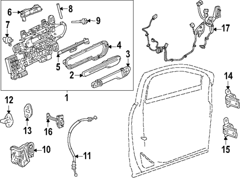 Lock & Hardware for 2025 Cadillac OPTIQ #1