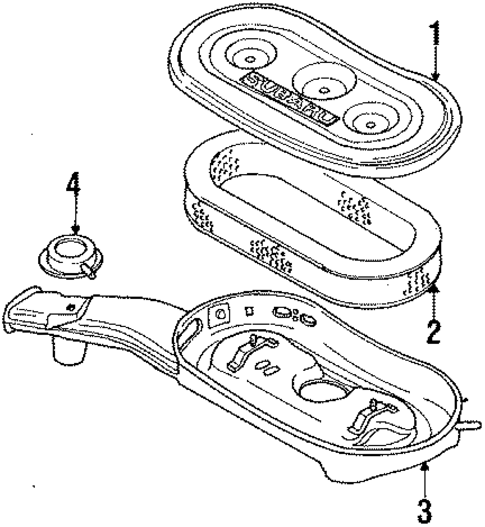 Air Inlet for 1984 Subaru Brat #0