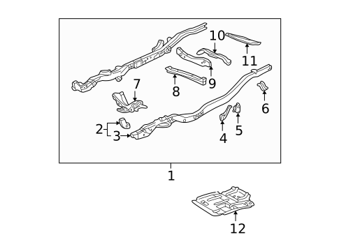 Crossmembers & Components for 1995 Chevrolet S10 #0
