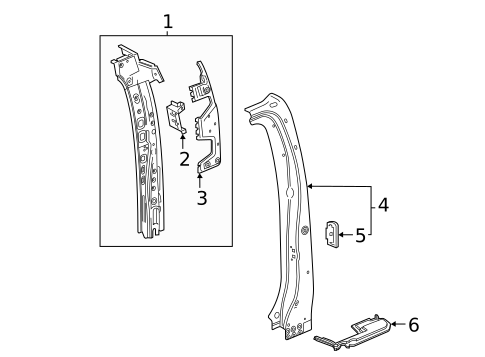 Lock Pillar for 2024 GMC Sierra 3500 HD #0