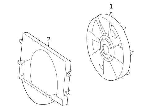 Cooling Fan for 2008 Dodge Sprinter 3500 #0