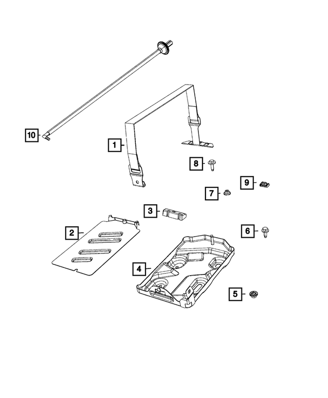 68269573AD - Electrical: Battery Strap for Mopar Image image