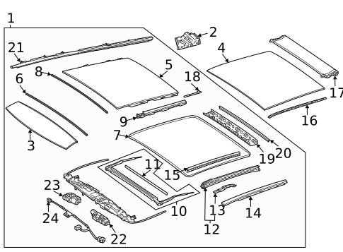 Sunroof for 2024 Mercedes-Benz GLS450 #0