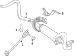 2943231400 - Suspension: Stabilizer Bar for Mercedes-Benz Image
