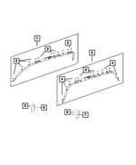 68161578AK - Restraints: Side Curtain Air Bag for Mopar Image