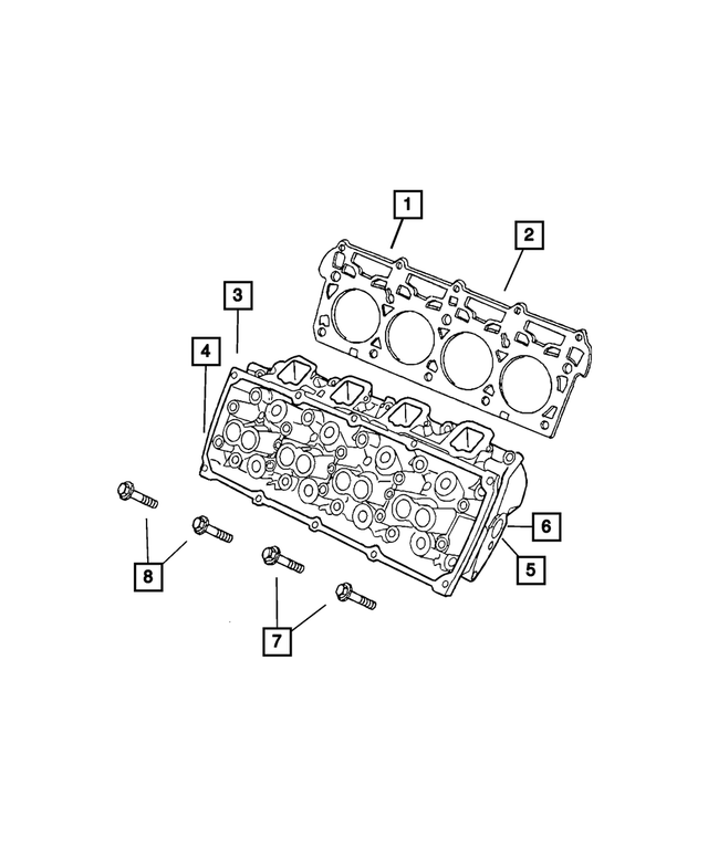 5143397AB - 5.7L Gas; Engine: Cylinder Head for Mopar Image