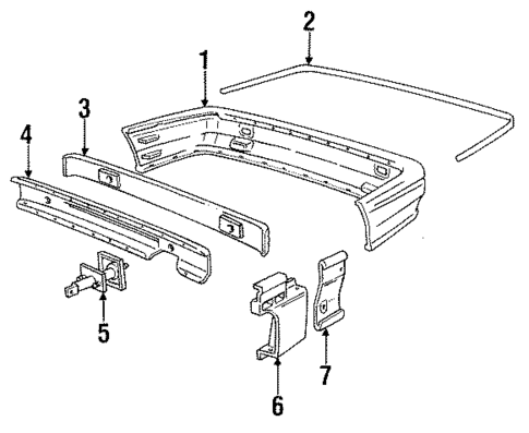 Rear Bumper for 1991 BMW M3 #0