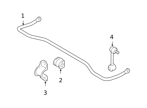 Stabilizer Bar & Components for 2008 Mazda 6 #1