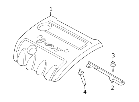 Engine Appearance Cover for 2009 Hyundai Sonata #0