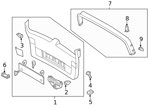 Interior Trim for 2009 Volkswagen Jetta #0