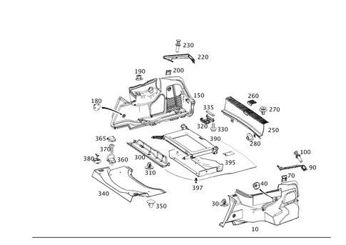 Trunk Lining for 2012 Mercedes-Benz E350 #0