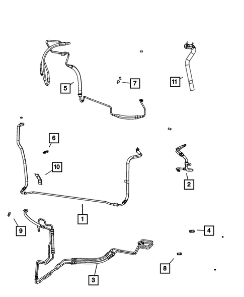 Power Steering Hoses for 2008 Dodge Grand Caravan #0