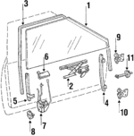 8941068043 - : Glass for Isuzu Image