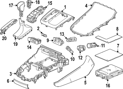 Front Console for 2025 Honda CR-V #0