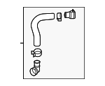 25415P4000 - Cooling System: Lower Hose for Kia: Sorento Image