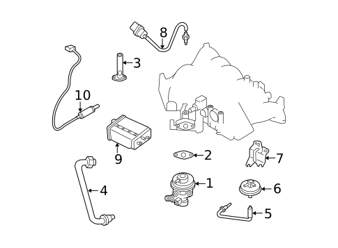 EGR System for 2000 Nissan Xterra #0