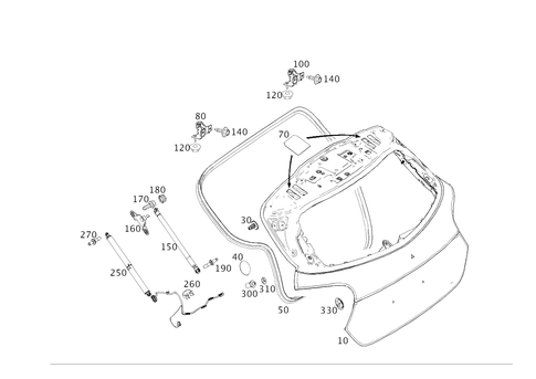 Rear-End Door for 2015 Mercedes-Benz GLA250 #0