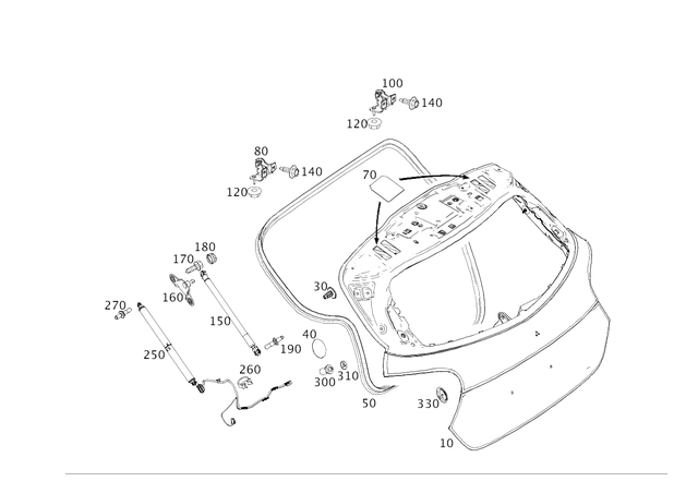 1569800164 - : Pneumatic Spring for Mercedes-Benz Image