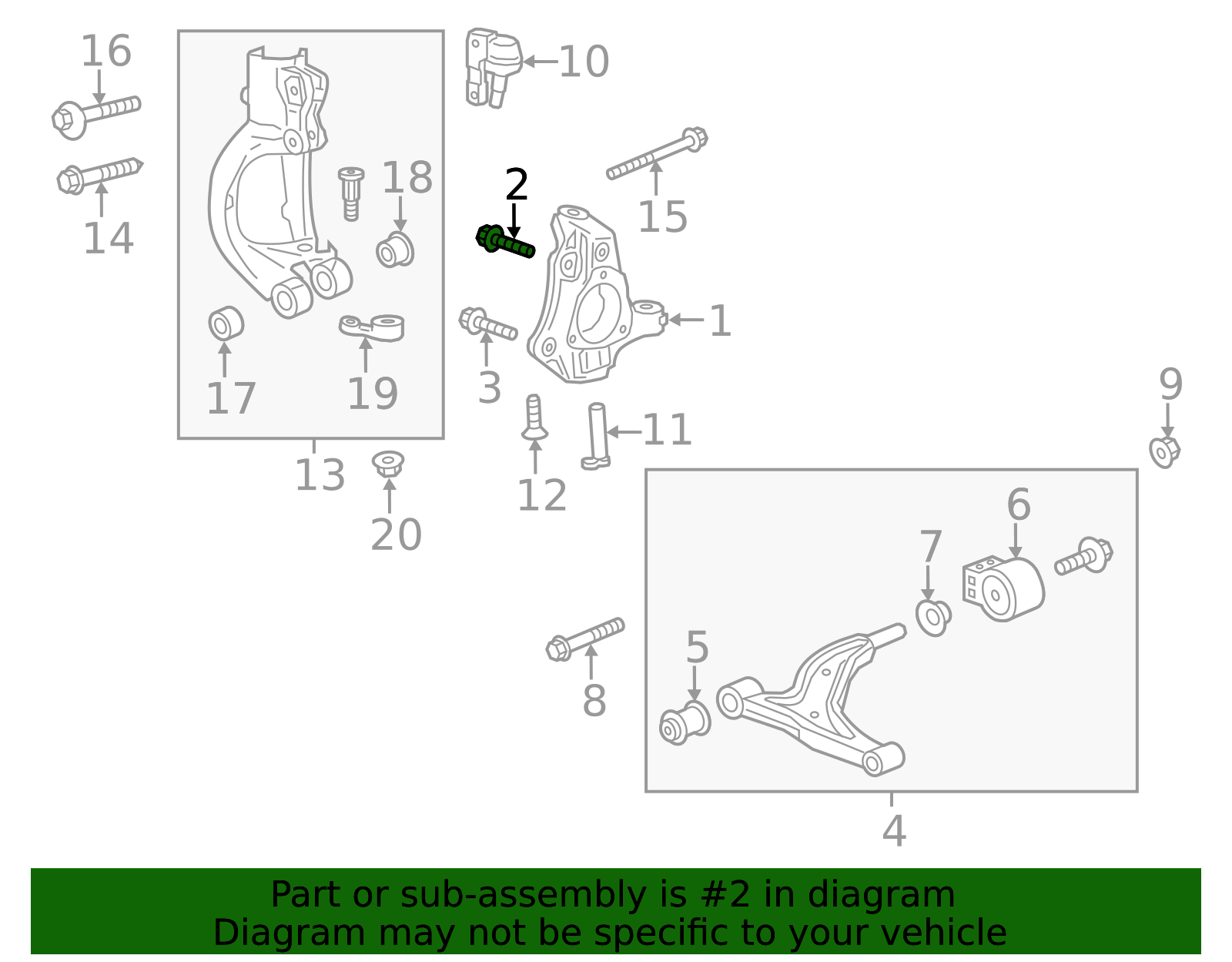 2012-2026 GM M12x1.75x55 Multi-Purpose Bolt 11570675 GM | GMPartsDirect.com