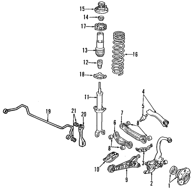 52676SV7A00 - Suspension: Trailing Arm Bracket for Acura Image