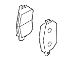 D10601NC1B - Brakes: Front Pads for INFINITI: EX35, EX37, FX35, FX37, FX45, FX50, G25, G35, G37, M35, M35h, M37, M45, M56, Q40, Q45, Q70, Q70L, QX50, QX70 Image