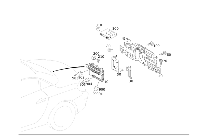 91011200500064 - Electrical Equipment and Instruments: Hexagon Nut for Mercedes-Benz Image image