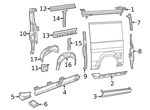 Inner Structure for 2019 Ram ProMaster 2500 #2