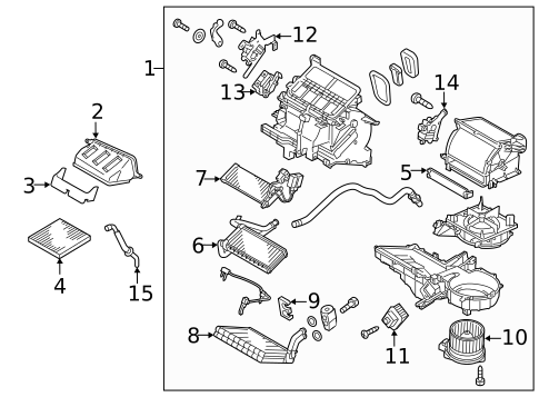 Blower Motor & Fan for 2014 Mitsubishi Mirage #0