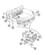 5014539AB - : Front Fascia for Dodge: Viper Image